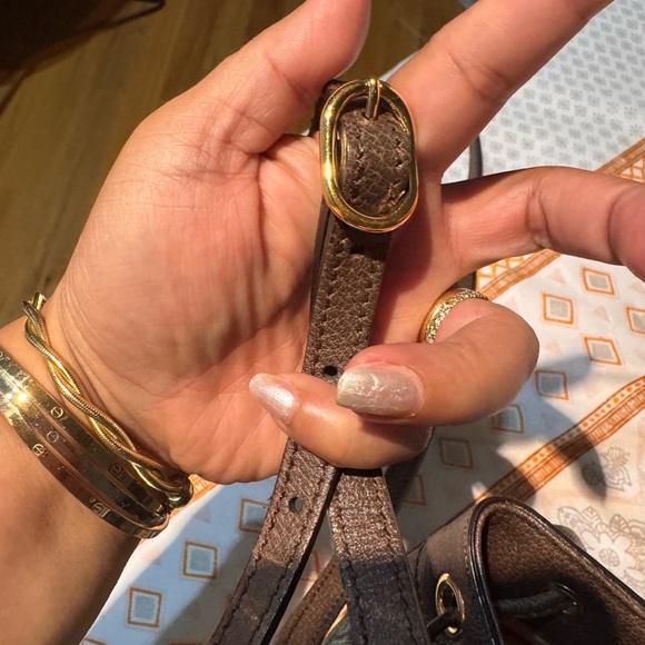 Gucci Brown and Green Bucket Bag Mini - Picture 10 of 11